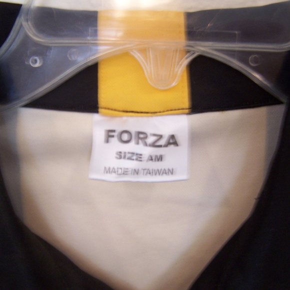 FORZA SOCCER YELLOW & BLACK STRIPED REFEREE JERSEY #3450 - Picture 6 of 9